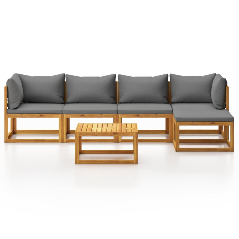 6 Piece Sectional Seating Group with Cushions AllModern